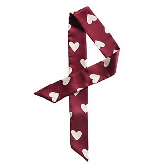 Women's Skinny Ribbon Neckerchief Narrow Hair Wrist Scarf Headband Handbag