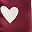 Wine Red Heart