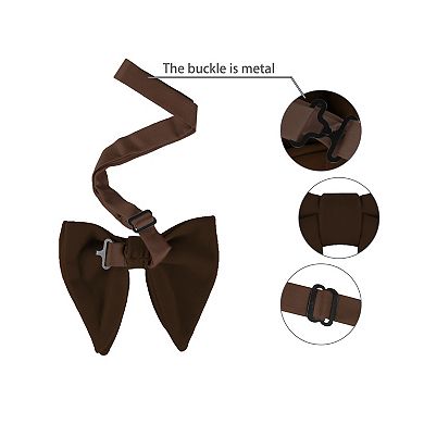 Solid Pre-tied Bow Ties for Women Men Formal Party Prom Bowties Velvet
