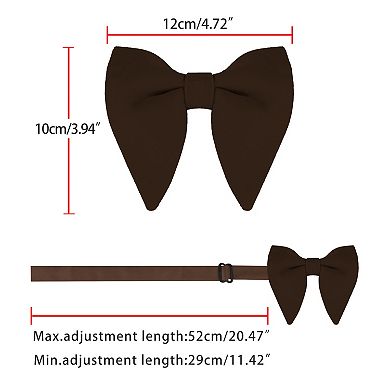 Solid Pre-tied Bow Ties for Women Men Formal Party Prom Bowties Velvet