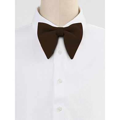 Solid Pre-tied Bow Ties for Women Men Formal Party Prom Bowties Velvet