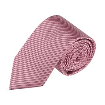 Men's Solid Color Self-tied Stripes Textured Wide Tie Neck Wedding Formal Ties