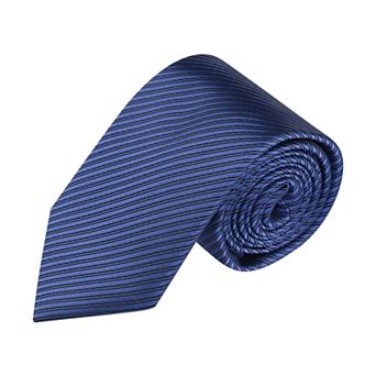 Men's Solid Color Self-tied Stripes Textured Wide Tie Neck Wedding Formal Ties