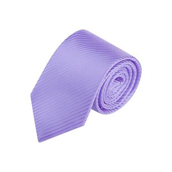 Men's Solid Color Self-tied Stripes Textured Wide Tie Neck Wedding Formal Ties