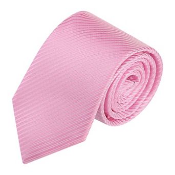 Men's Solid Color Self-tied Stripes Textured Wide Tie Neck Wedding Formal Ties