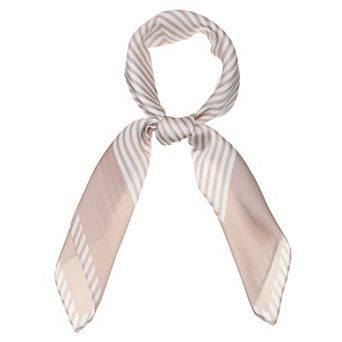 Women's Stripe Print Square Scarves Kerchief Neck Scarf Neckerchief Headband