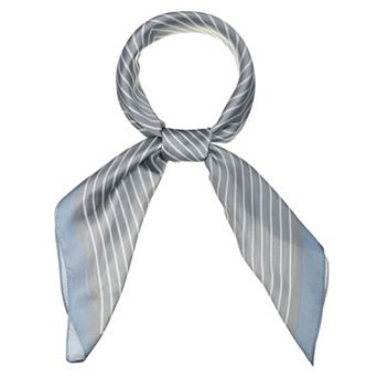 Women's Stripe Print Square Scarves Kerchief Neck Scarf Neckerchief Headband