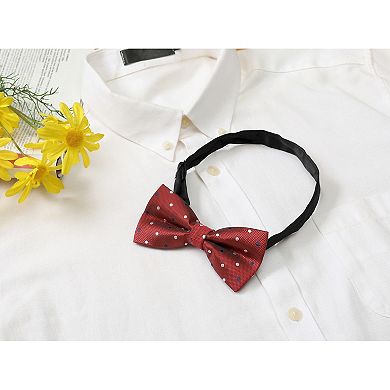 Men's Pre-Tied Adjustable Polka Dots Neck Ties Tuxedo Work Party Prom Bowtie