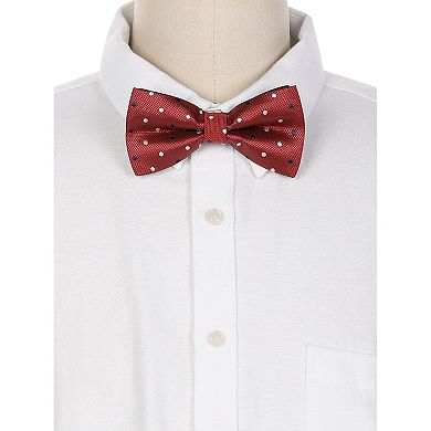 Men's Pre-Tied Adjustable Polka Dots Neck Ties Tuxedo Work Party Prom Bowtie