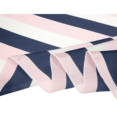 Women's Stripe Print Square Scarves Kerchief Neck Head Scarf Neckerchief Headband