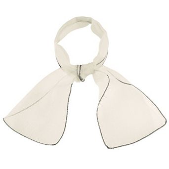 Women's Transparent Skinny Organza Scarf Solid Color Lightweight Neckerchief