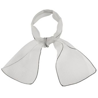 Women's Transparent Skinny Organza Scarf Solid Color Lightweight Neckerchief
