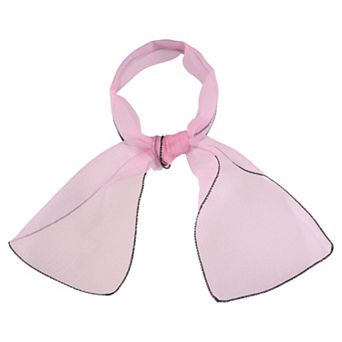 Women's Transparent Skinny Organza Scarf Solid Color Lightweight Neckerchief