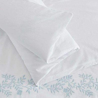 Martha Stewart Garden Path Embroidery Duvet Cover Set with Shams