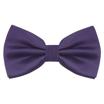Men's Textured Adjustable Strap Elegant Solid Classic Pre-tied Bow Tie for Wedding Formal