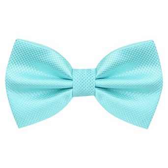 Men's Textured Adjustable Strap Elegant Solid Classic Pre-tied Bow Tie for Wedding Formal