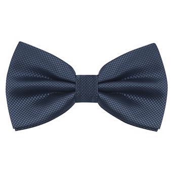 Men's Textured Adjustable Strap Elegant Solid Classic Pre-tied Bow Tie for Wedding Formal