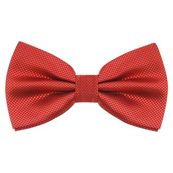 Men's Textured Adjustable Strap Elegant Solid Classic Pre-tied Bow Tie for Wedding Formal