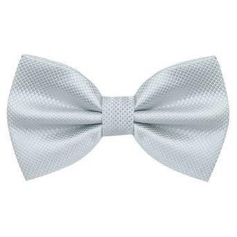 Men's Textured Adjustable Strap Elegant Solid Classic Pre-tied Bow Tie for Wedding Formal