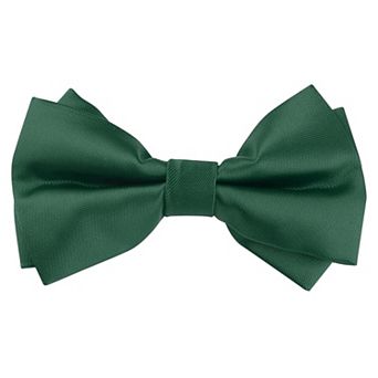 Men's Bow Tie Adjustable Pre-Tied Bowties Layered Solid Bow Ties for Men Wedding