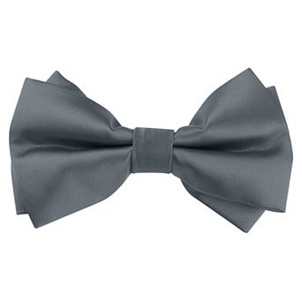 Men's Bow Tie Adjustable Pre-Tied Bowties Layered Solid Bow Ties for Men Wedding