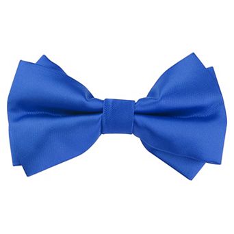 Men's Bow Tie Adjustable Pre-Tied Bowties Layered Solid Bow Ties for Men Wedding