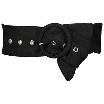 Ladies Wide Waist Belt Vintage Round Buckle Obi Cinch Wide Waistband Belts for Dress