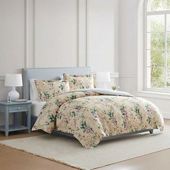 Martha Stewart Songbird Floral Comforter Set with Shams