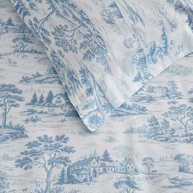 Martha Stewart Farmhouse Toile Comforter Set with Shams