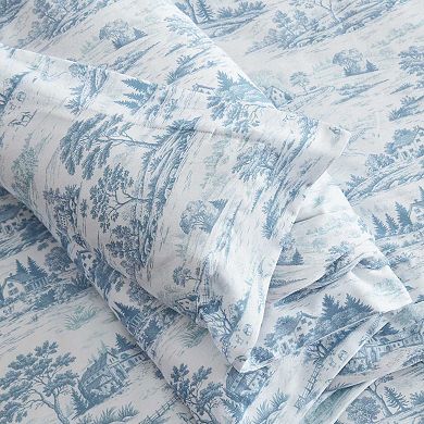Martha Stewart Farmhouse Toile Comforter Set with Shams