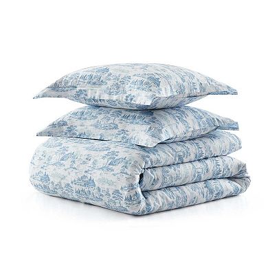 Martha Stewart Farmhouse Toile Comforter Set with Shams