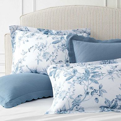 Martha Stewart Songbird Blue Comforter Set with Shams