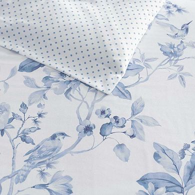Martha Stewart Songbird Blue Comforter Set with Shams