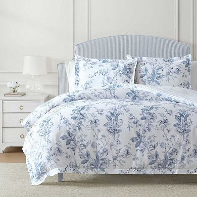 Martha Stewart Songbird Blue Comforter Set with Shams