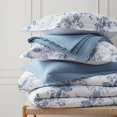 Martha Stewart Songbird Blue Comforter Set with Shams