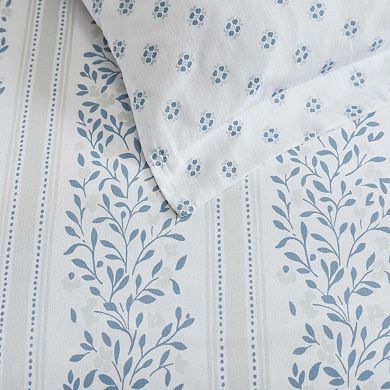 Martha Stewart Verbena Stripe Duvet Cover Set with Shams