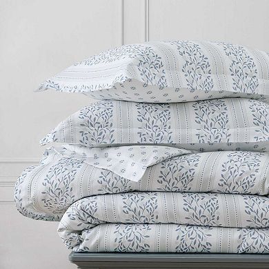 Martha Stewart Verbena Stripe Duvet Cover Set with Shams
