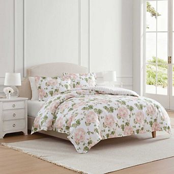 Martha Stewart Geranium Bloom Duvet Cover Set with Shams