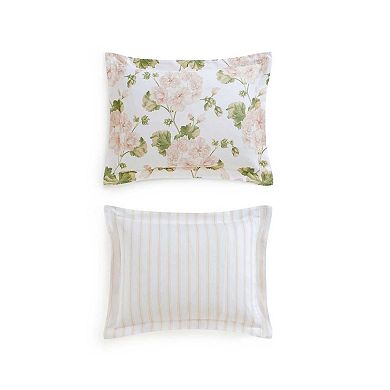 Martha Stewart Geranium Bloom Duvet Cover Set with Shams