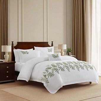 Martha Stewart Fern Garden 3 pc Duvet Cover Set with Shams