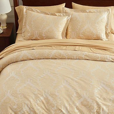 Martha Stewart Vintage Damask 3-Piece Duvet Cover Set with Shams