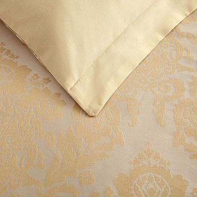 Martha Stewart Vintage Damask 3-Piece Duvet Cover Set with Shams