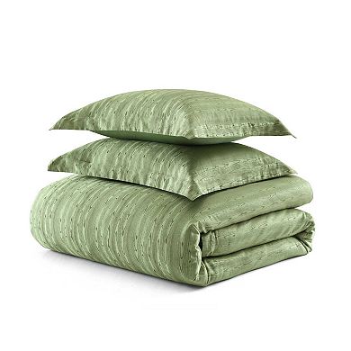 Martha Stewart Faux Bois 3-Piece Duvet Cover Set with Shams