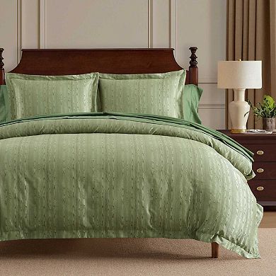 Martha Stewart Faux Bois 3-Piece Duvet Cover Set with Shams