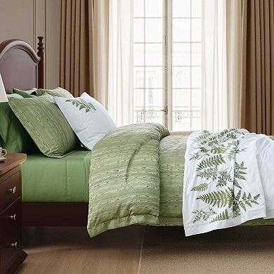 Martha Stewart Faux Bois 3-Piece Duvet Cover Set with Shams
