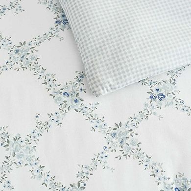 Martha Stewart Romantic Trellis Comforter Set with Shams