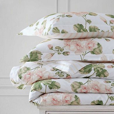 Martha Stewart Geranium Bloom Comforter Set with Shams