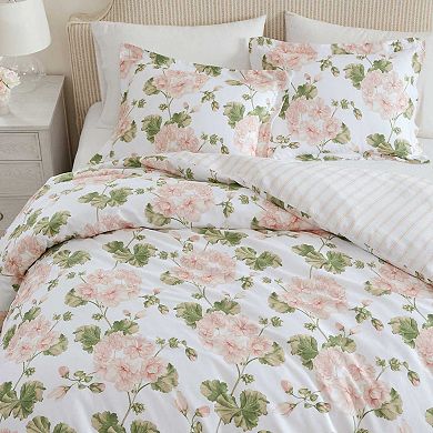 Martha Stewart Geranium Bloom Comforter Set with Shams