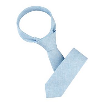 Men's Self Tied Solid Color Formal Casual Skinny Necktie