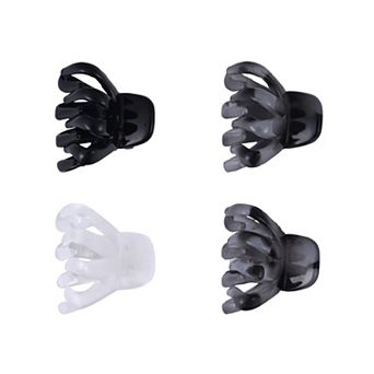 Emberly Round Ornament 6 pc Acrylic Claw Hair Clip Set